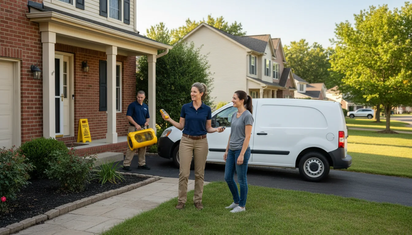 Residential water damage restoration in Miami, MO